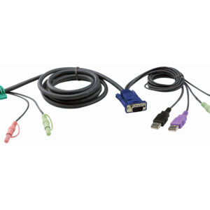 ATEN 2L-5302U USB-KVM-Kabel mit 3-in-1-SPHD und Audio, 1,8 m