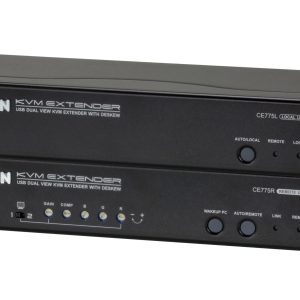 ATEN CE775 USB-VGA-Dualanzeige-Cat-5-KVM-Extender mit Entzerrung (1280 x 1024 bei 300 m)