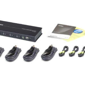 ATEN CS724KM 4-Port USB Boundless KM Switch (Kabel enthalten)