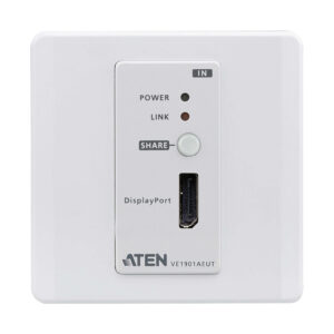 ATEN VE1901AEUT DisplayPort HDBaseT-Lite Sender mit EU-Wandplatte / PoH