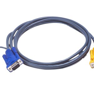 ATEN 2L-5202UP USB-KVM-Kabel mit 3-in-1-SPHD und integriertem PS/2-zu-USB-Wandler, 1,8 m