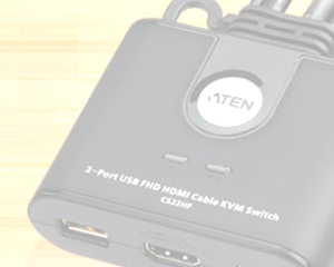 ATEN CS22HF 2-Port USB FHD HDMI Kabel KVM-Switch